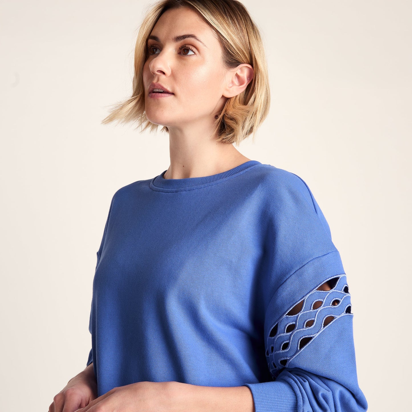 Samara Womens Relaxed Fit Supersoft Sweat - Cornflower Blue