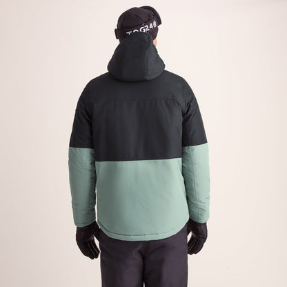 Samoens Mens Waterproof Ski Jacket - Steel Teal/Black