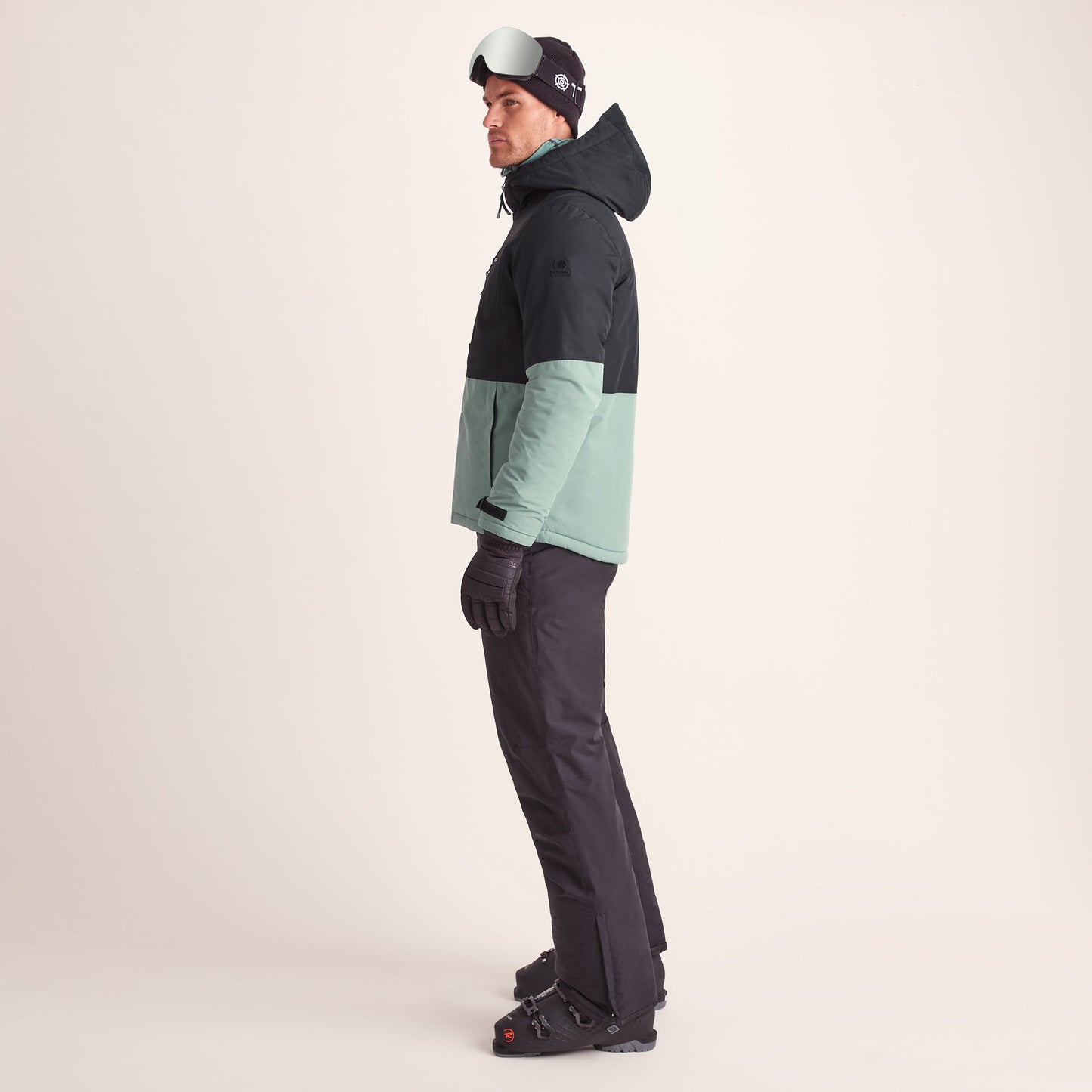 Samoens Mens Waterproof Ski Jacket - Steel Teal/Black