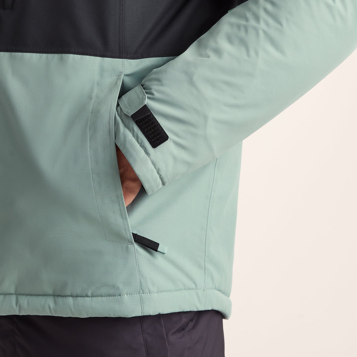 Samoens Mens Waterproof Ski Jacket - Steel Teal/Black