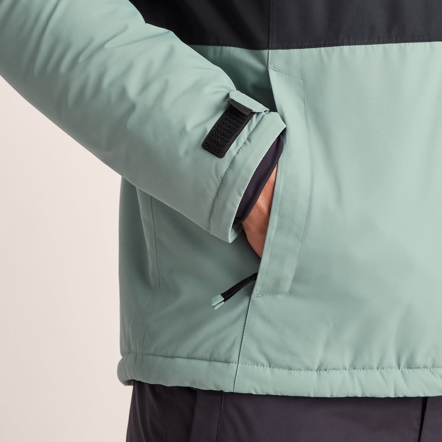 Samoens Mens Waterproof Ski Jacket - Steel Teal/Black