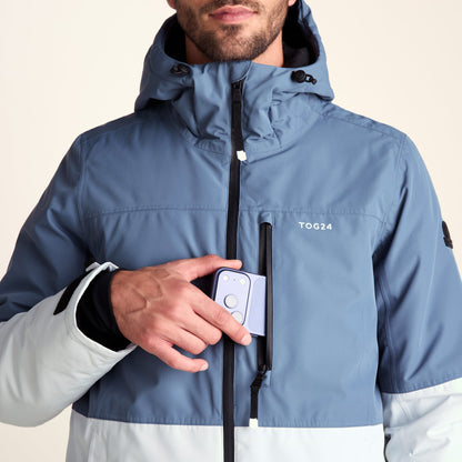 Samoens Mens Waterproof Ski Jacket - Steel Smokey Blue