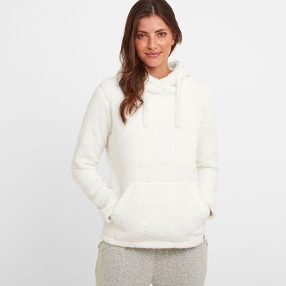 Sawley Womens Teddy Fleece Hoody - Ice Grey