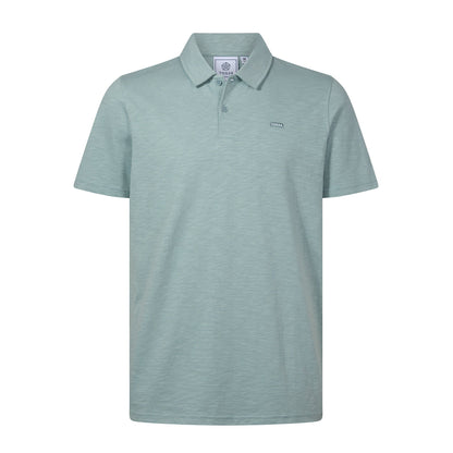 Sawyer Mens 100% Cotton Jersey Polo Shirt - Summer Sky