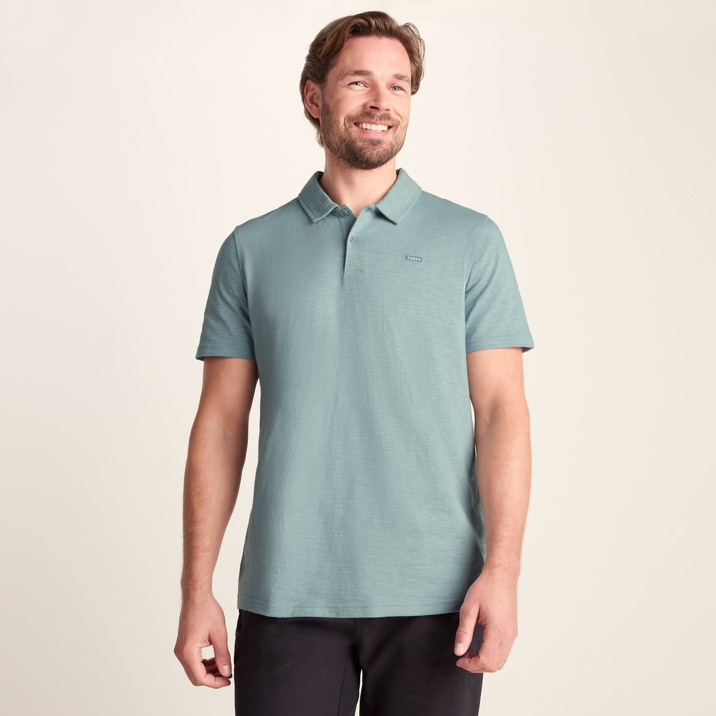 Sawyer Mens 100% Cotton Jersey Polo Shirt - Summer Sky