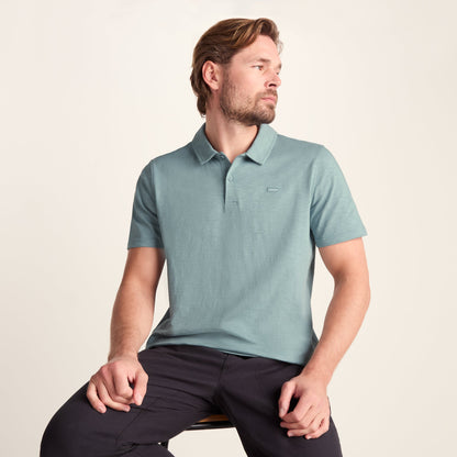 Sawyer Mens 100% Cotton Jersey Polo Shirt - Summer Sky