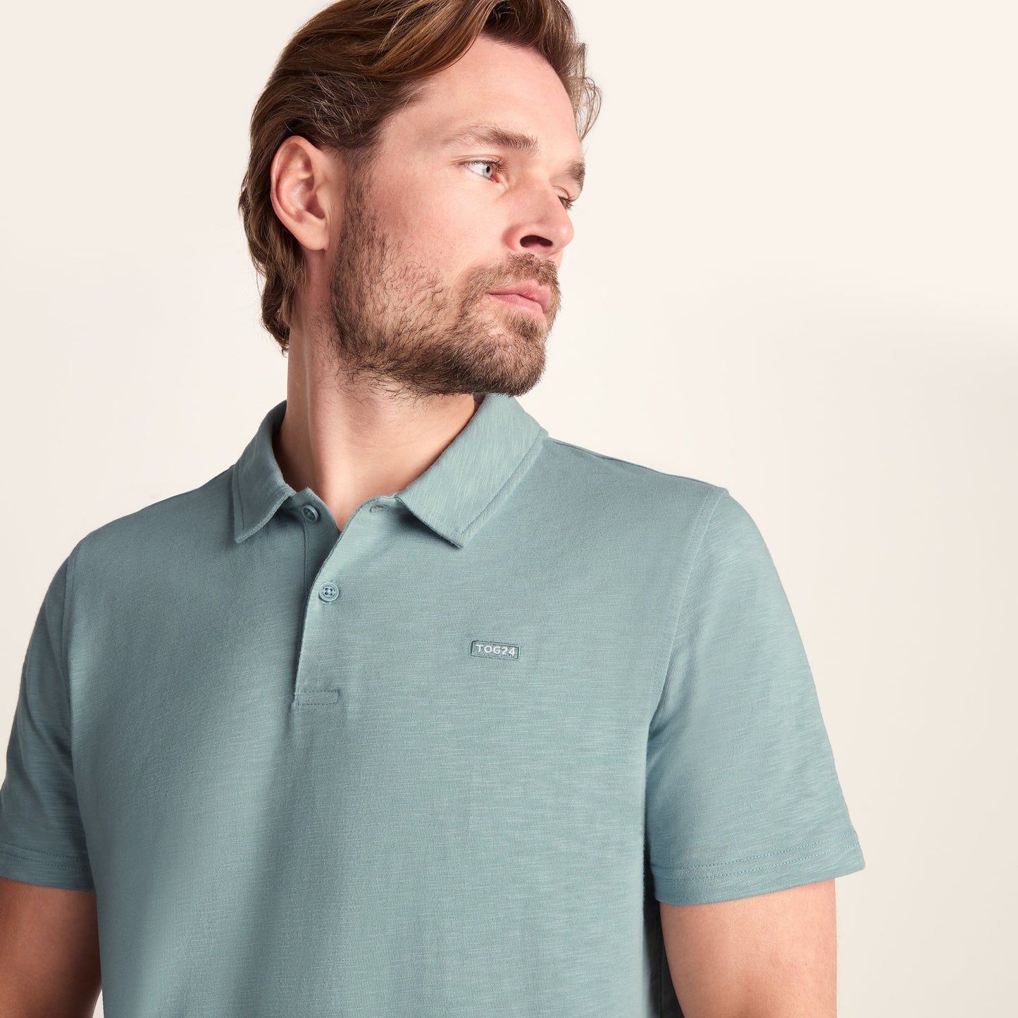 Sawyer Mens 100% Cotton Jersey Polo Shirt - Summer Sky