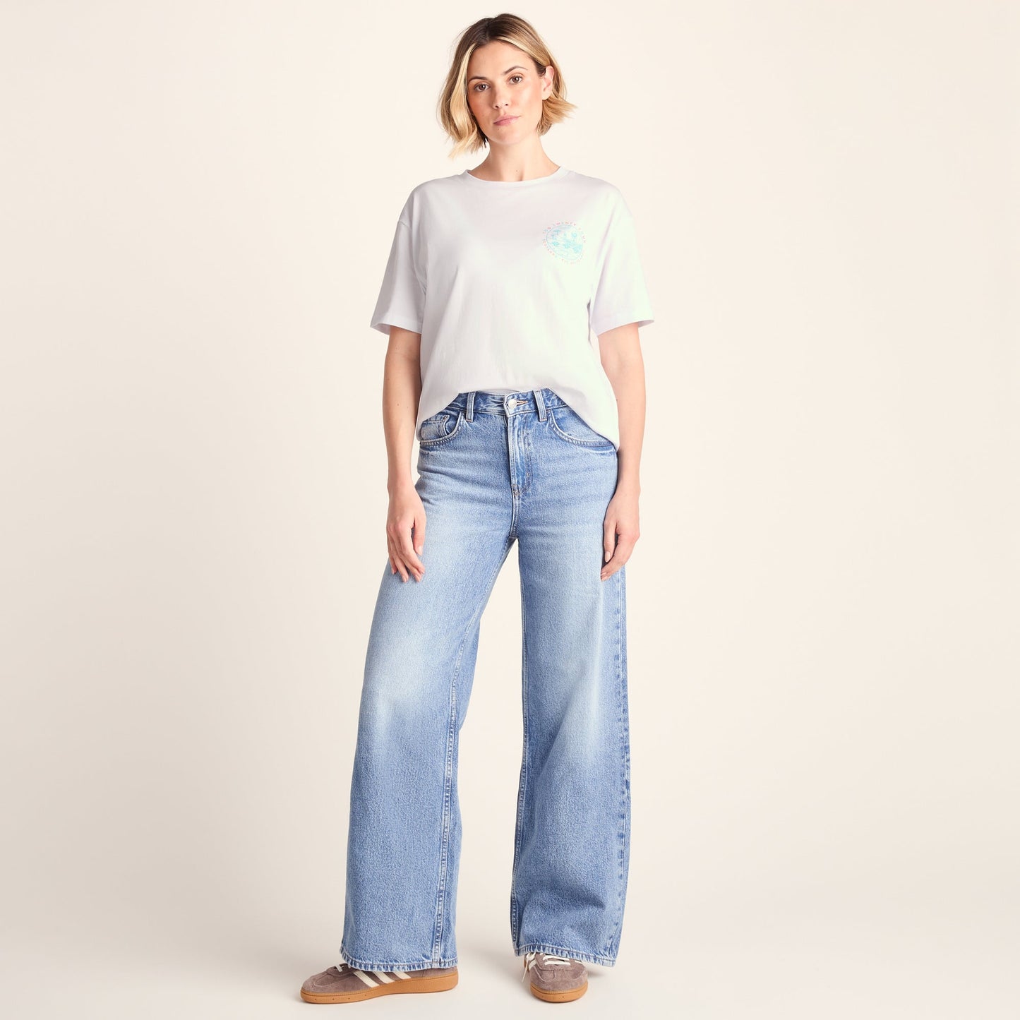 Scotland Womens 100% Cotton Supersoft Relaxed Fit T-Shirt - Optic White
