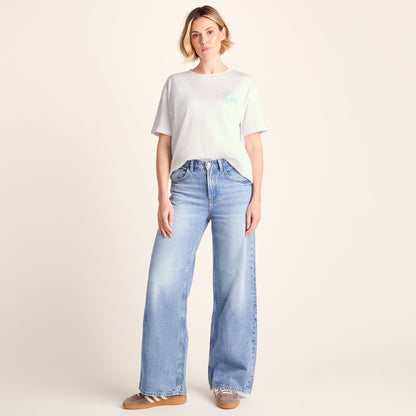 Scotland Womens 100% Cotton Supersoft Relaxed Fit T-Shirt - Optic White