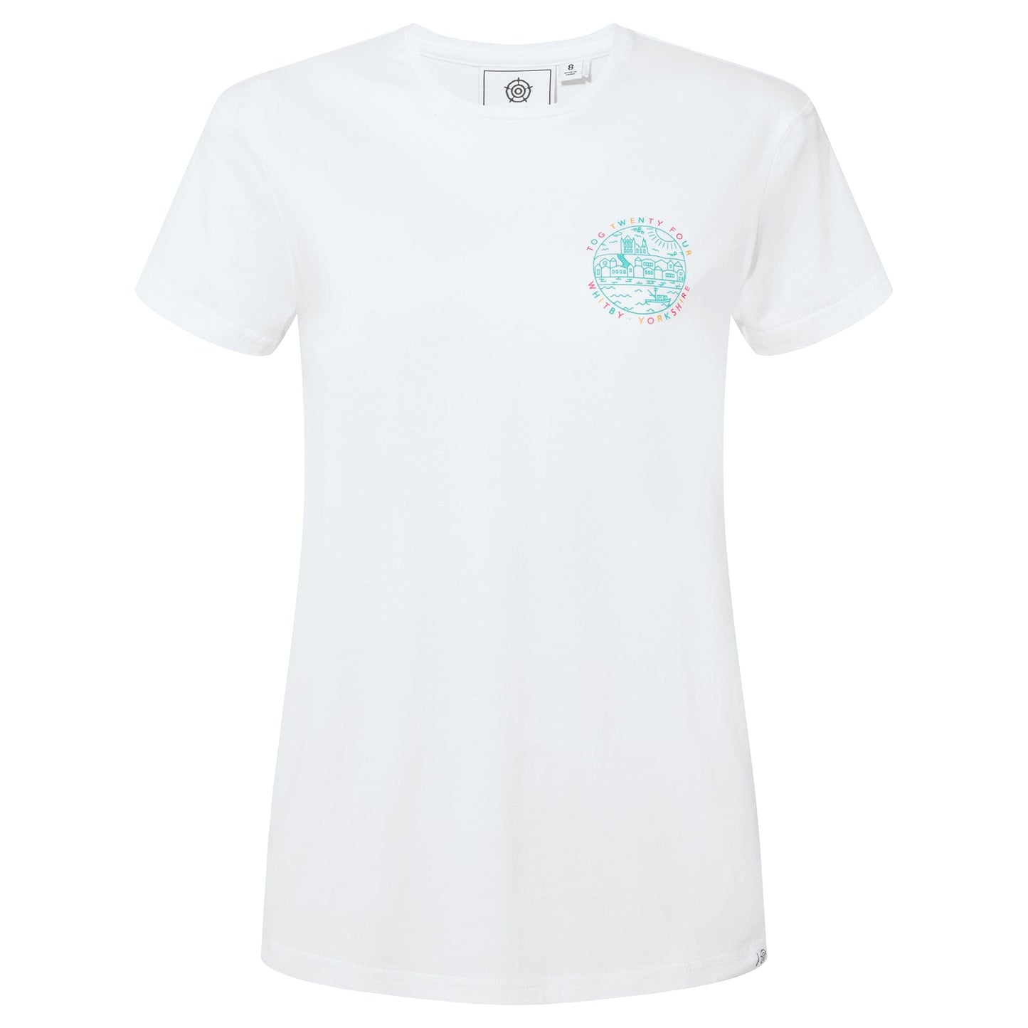 Seaside Womens 100% Cotton T-Shirt - Optic White