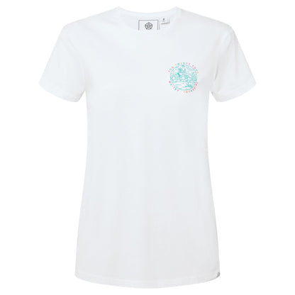 Seaside Womens 100% Cotton T-Shirt - Optic White