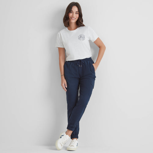 Seaside Womens 100% Cotton T-Shirt - Ice Grey Marl