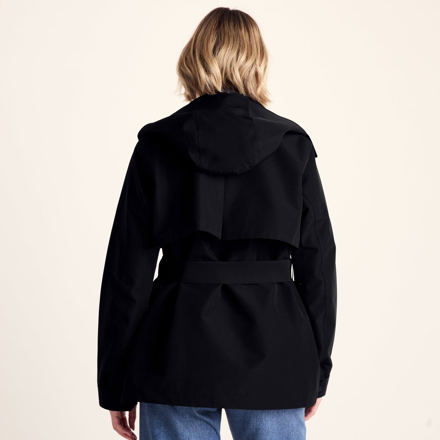 Shea Womens Waterproof Trench Coat - Black
