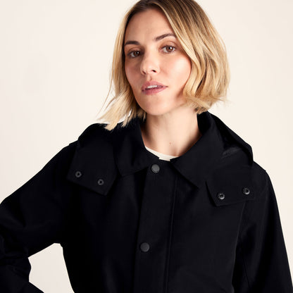 Shea Womens Waterproof Trench Coat - Black