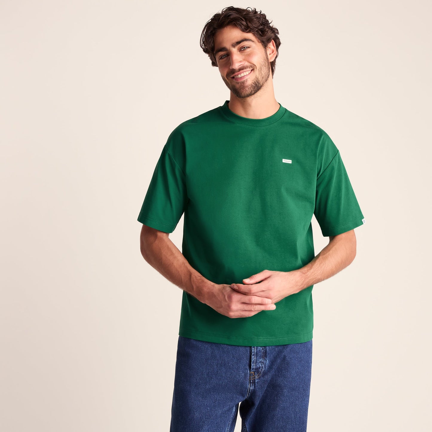 Shed Mens Premium Supersoft Relaxed Fit T-Shirt - Green