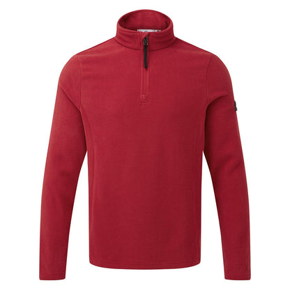 Shire Mens Fleece Zipneck - Chilli Red