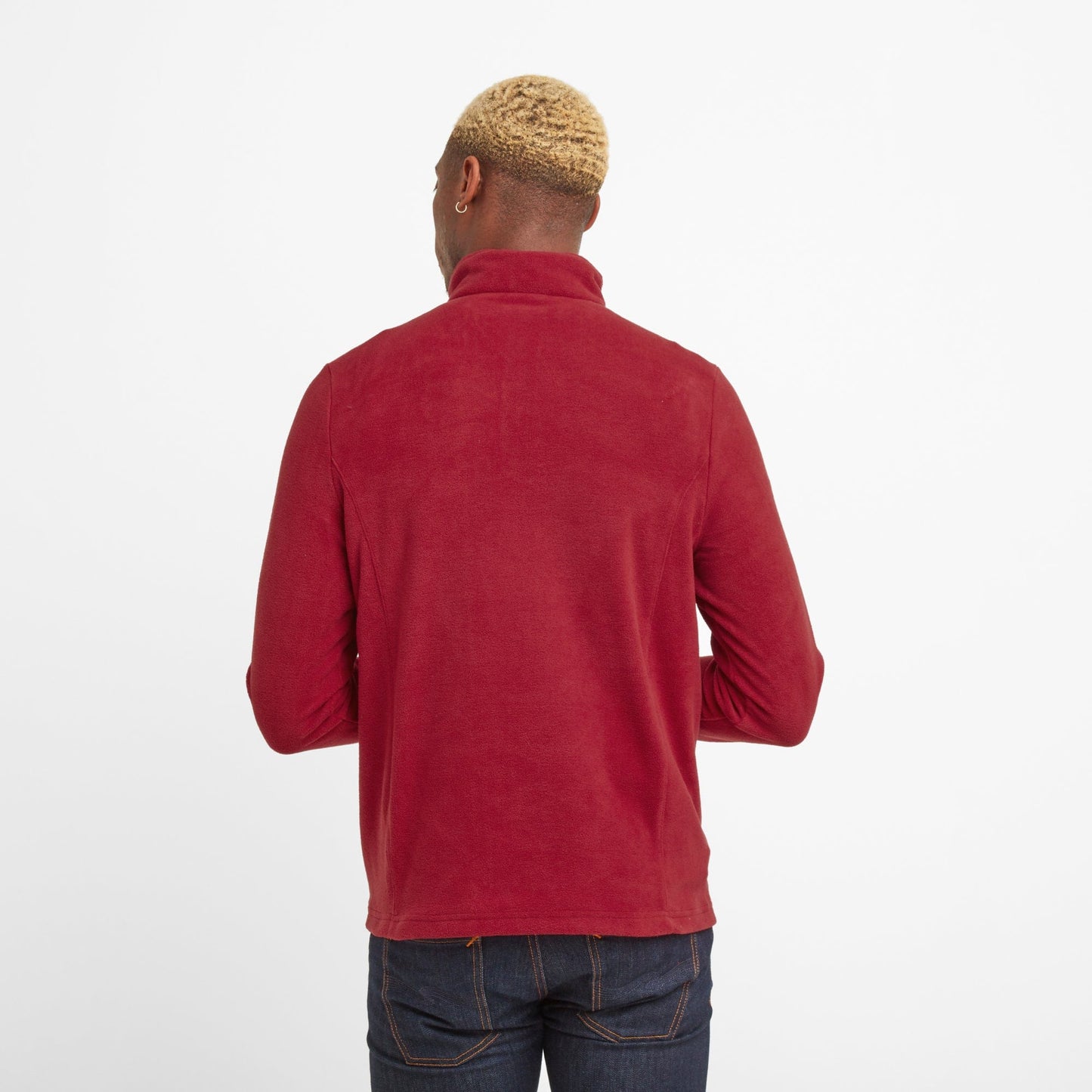 Shire Mens Fleece Zipneck - Chilli Red