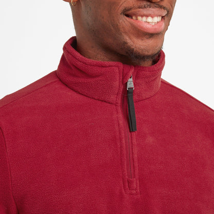 Shire Mens Fleece Zipneck - Chilli Red