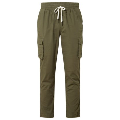 Silas Mens Cargo Trousers - Khaki