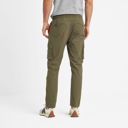 Silas Mens Cargo Trousers - Khaki