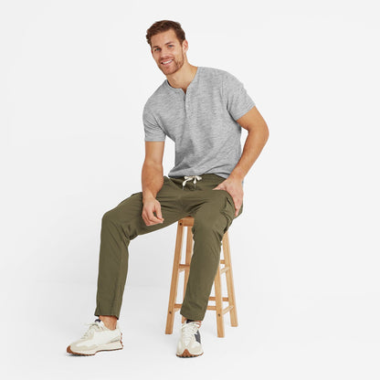 Silas Mens Cargo Trousers - Khaki