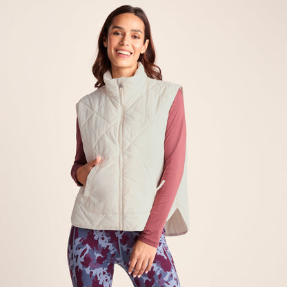 Slaley Womens Insulated Relaxed Fit Gilet - Vanilla