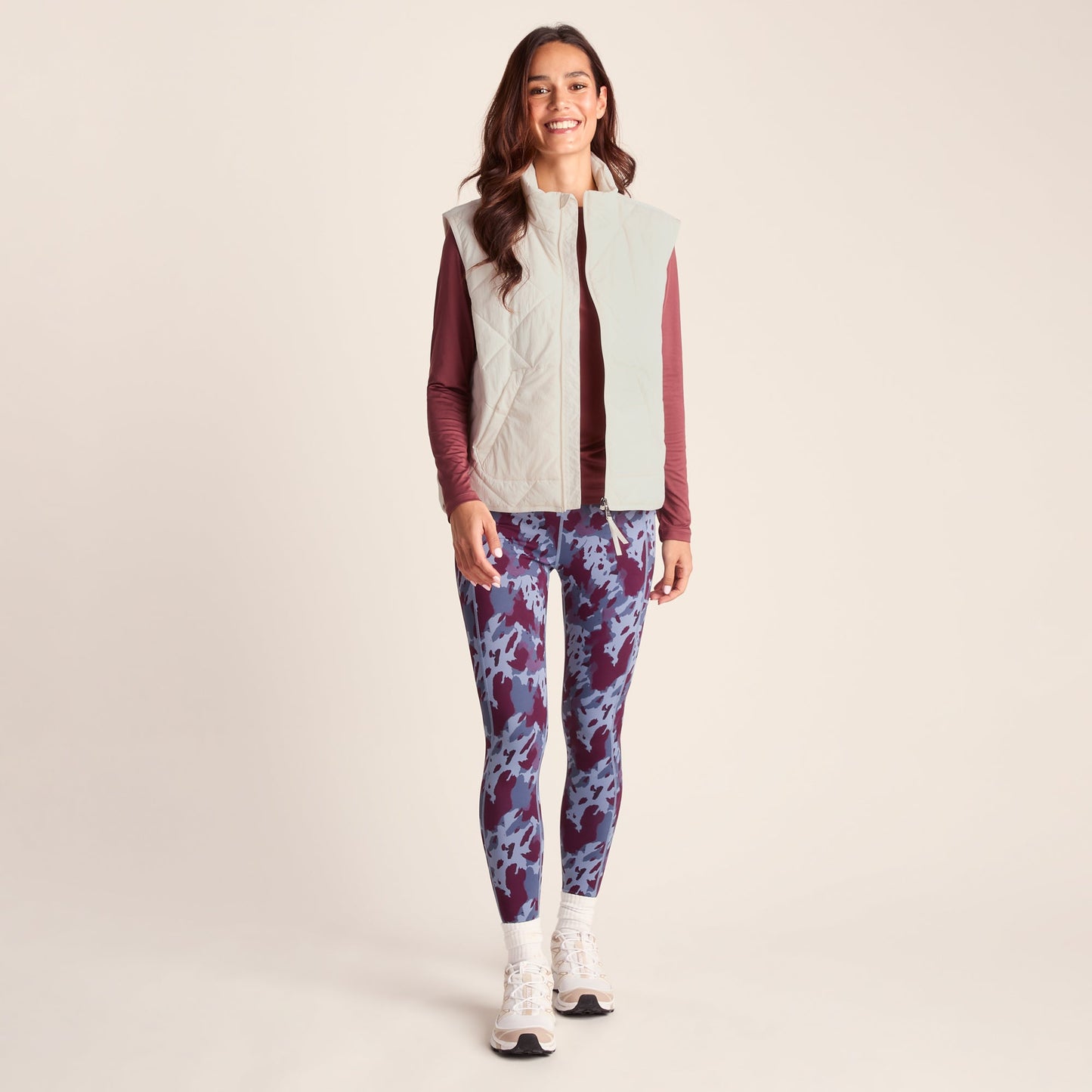 Slaley Womens Insulated Relaxed Fit Gilet - Vanilla