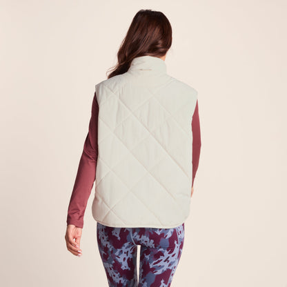 Slaley Womens Insulated Relaxed Fit Gilet - Vanilla