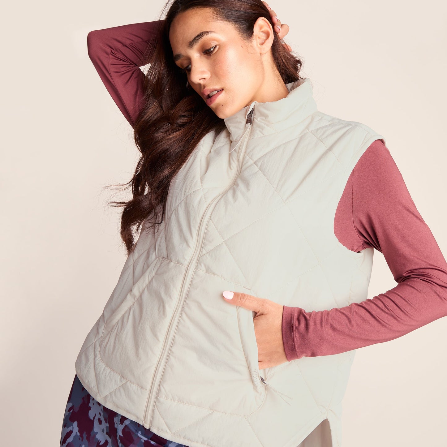 Slaley Womens Insulated Relaxed Fit Gilet - Vanilla