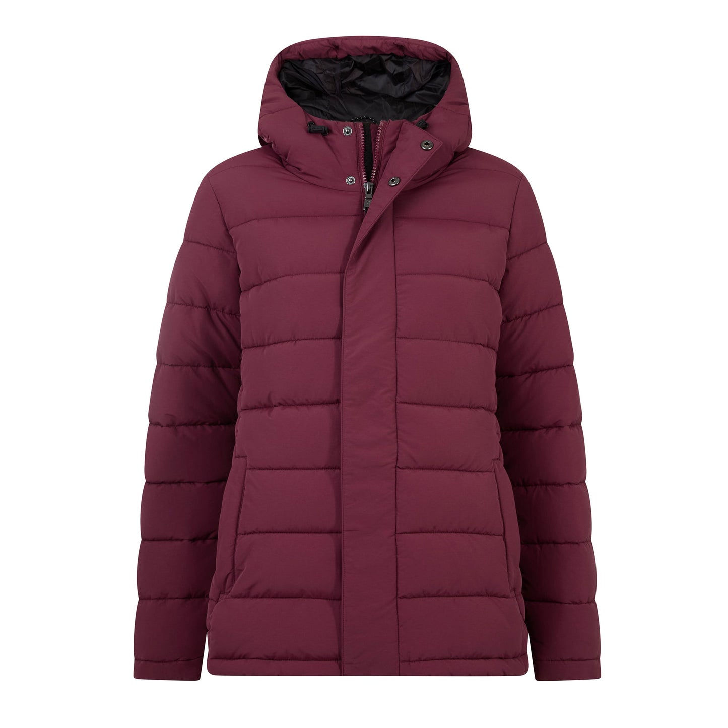 Sleight Womens Short Insulated Parka - Burgundy