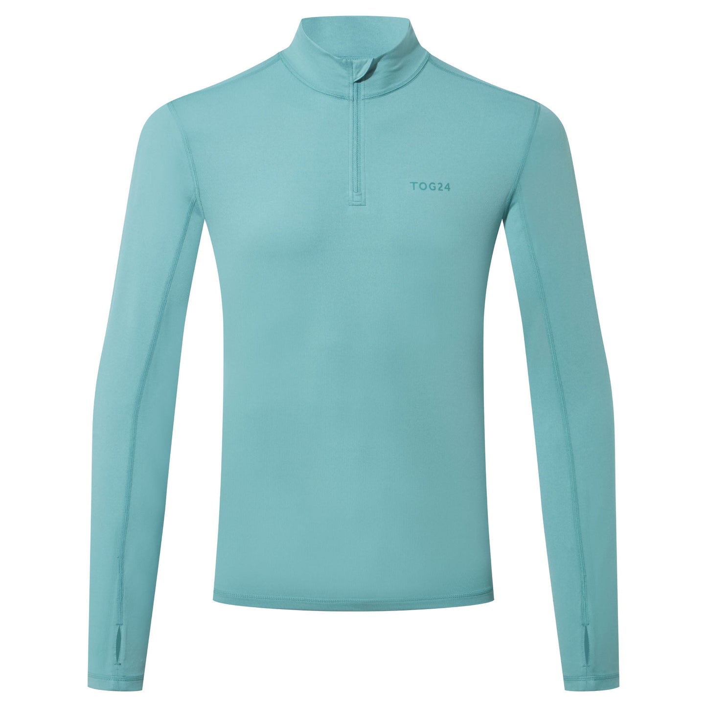 Snowdon Mens Thermal Quarter Zip Base Layer - Steel Teal