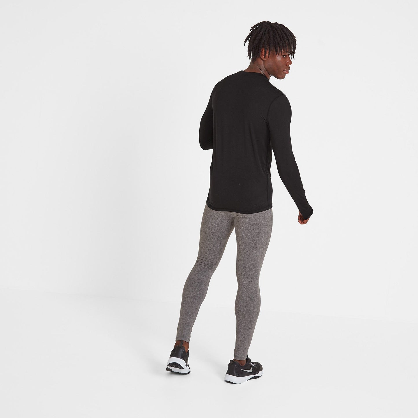 Snowdon Mens Thermal Crew Neck Base Layer - Black