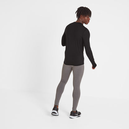 Snowdon Mens Thermal Crew Neck Base Layer - Black