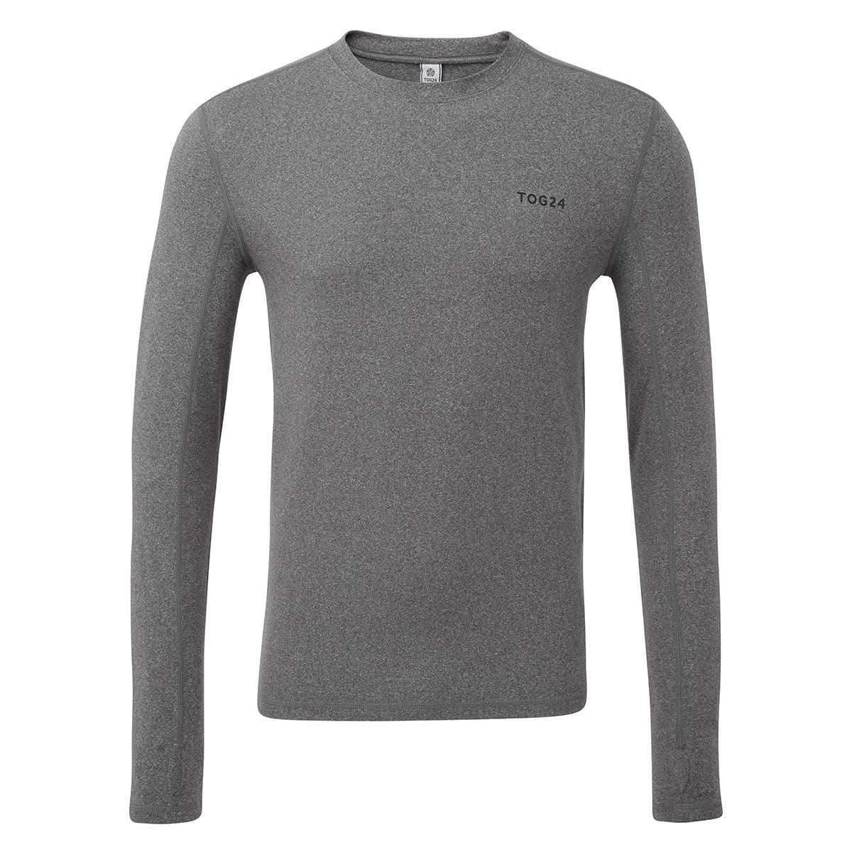 Snowdon Mens Thermal Crew Neck Base Layer - Grey Marl