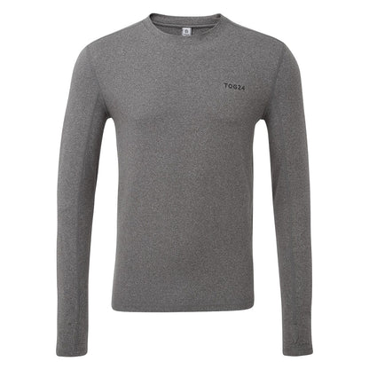 Snowdon Mens Thermal Crew Neck Base Layer - Grey Marl