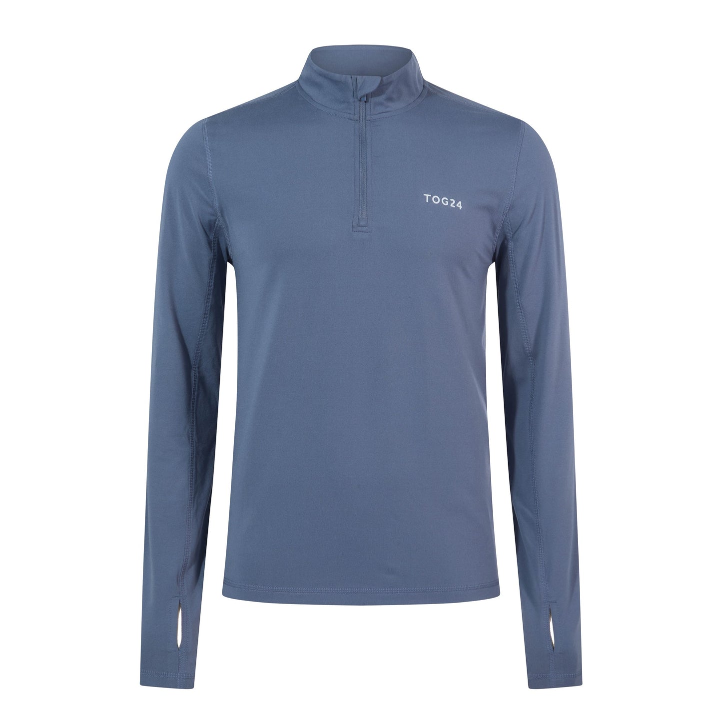 Snowdon Mens Thermal Quarter Zip Base Layer - Smokey Blue