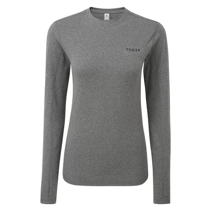 Snowdon Womens Thermal Crew Neck Base Layer - Grey Marl
