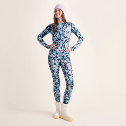Snowdon Womens Thermal Crew Neck Base Layer - Scatter Print