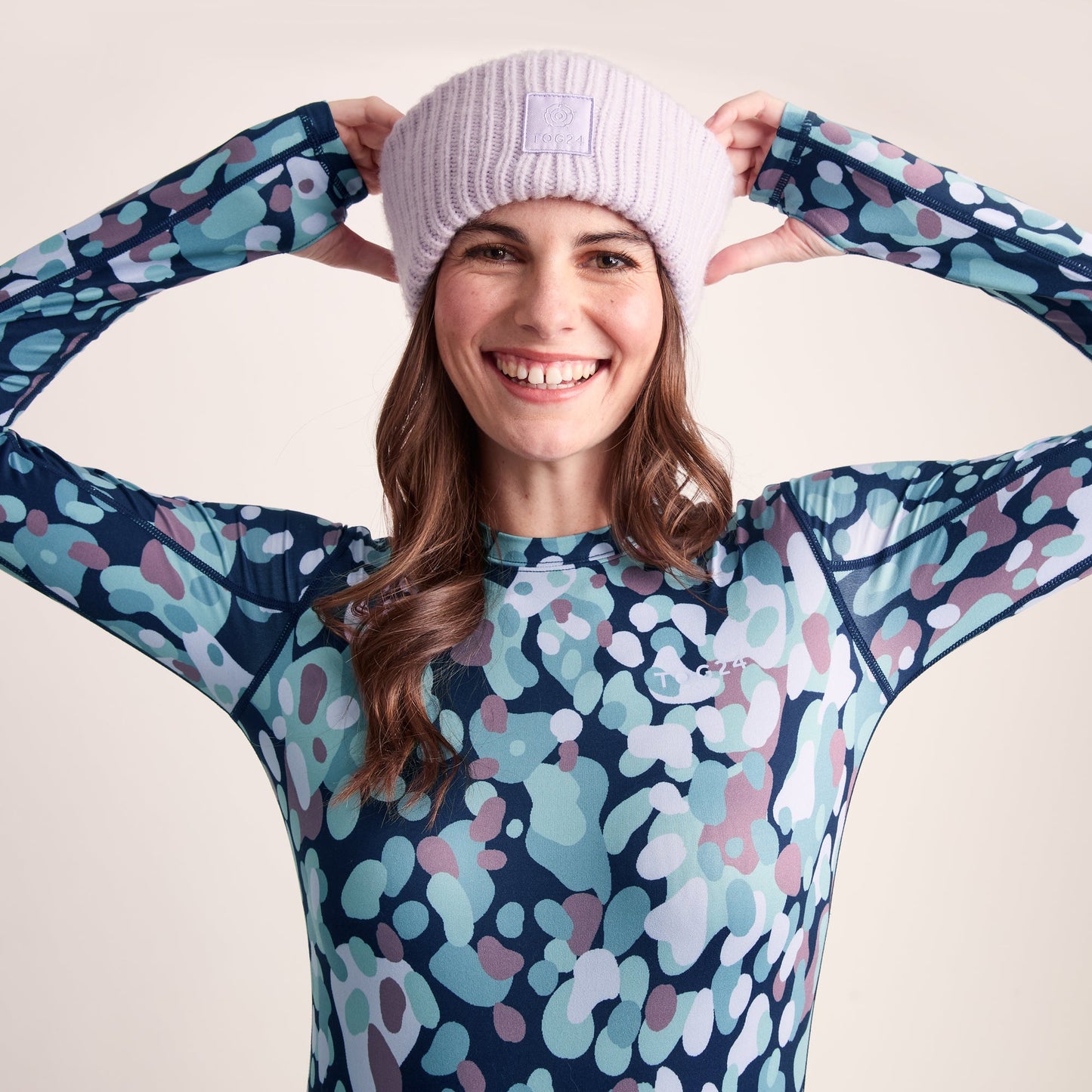 Snowdon Womens Thermal Crew Neck Base Layer - Scatter Print