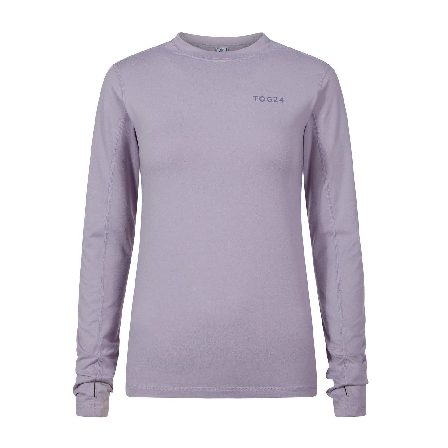 Snowdon Womens Thermal Crew Neck Base Layer - Lavender Grey