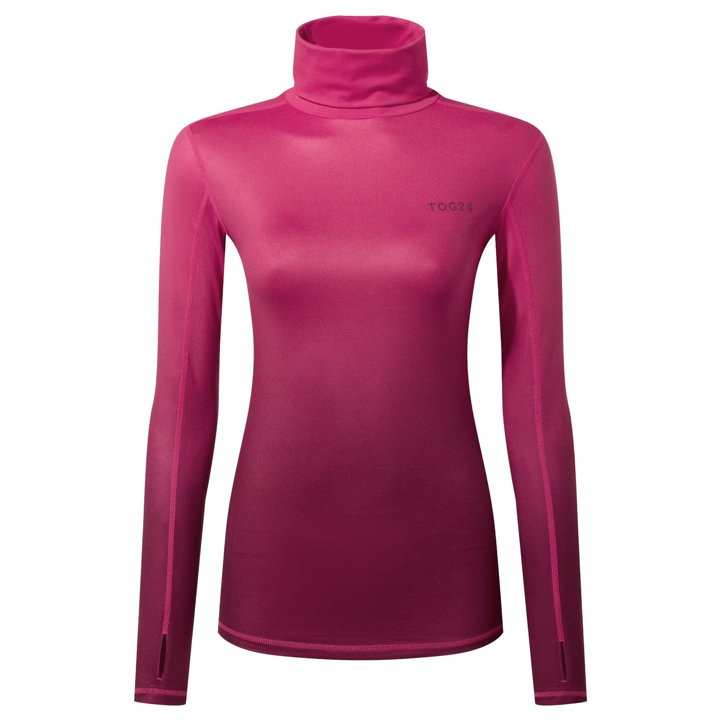 Snowdon Womens Thermal Roll Neck Base Layer - Raspberry Gradient