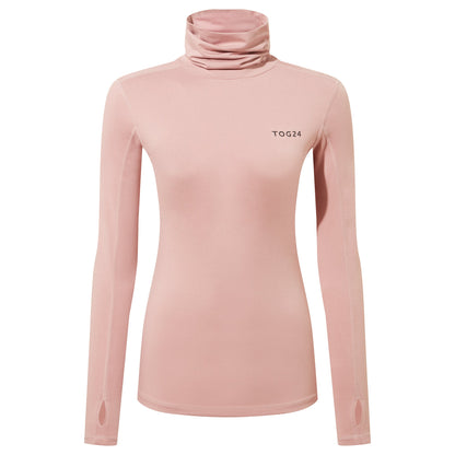 Snowdon Womens Thermal Roll Neck Base Layer - Faded Pink
