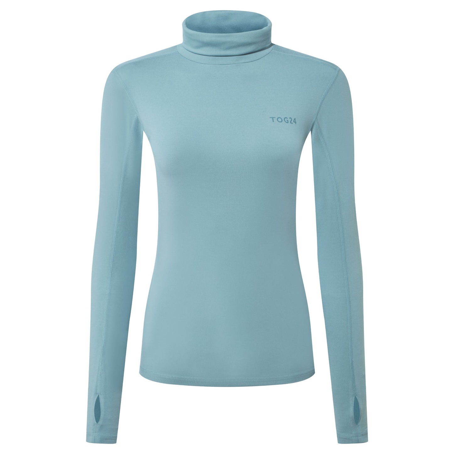 Snowdon Womens Thermal Roll Neck Base Layer - Mist Grey