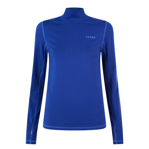 Snowdon Womens Thermal Mock Neck - Twilight Blue