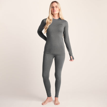 Snowdon Womens Thermal Base Layer Legging - Grey Marl