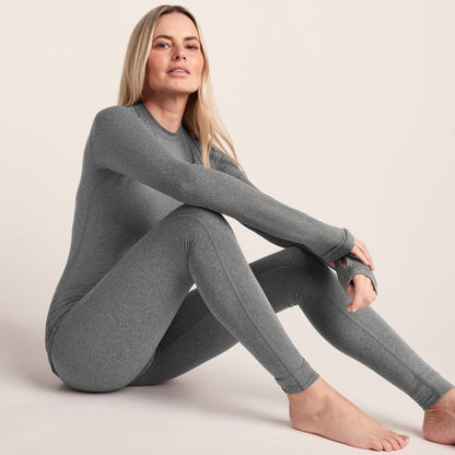 Snowdon Womens Thermal Base Layer Legging - Grey Marl