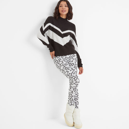 Snowdon Womens Thermal Base Layer Legging - Star Print