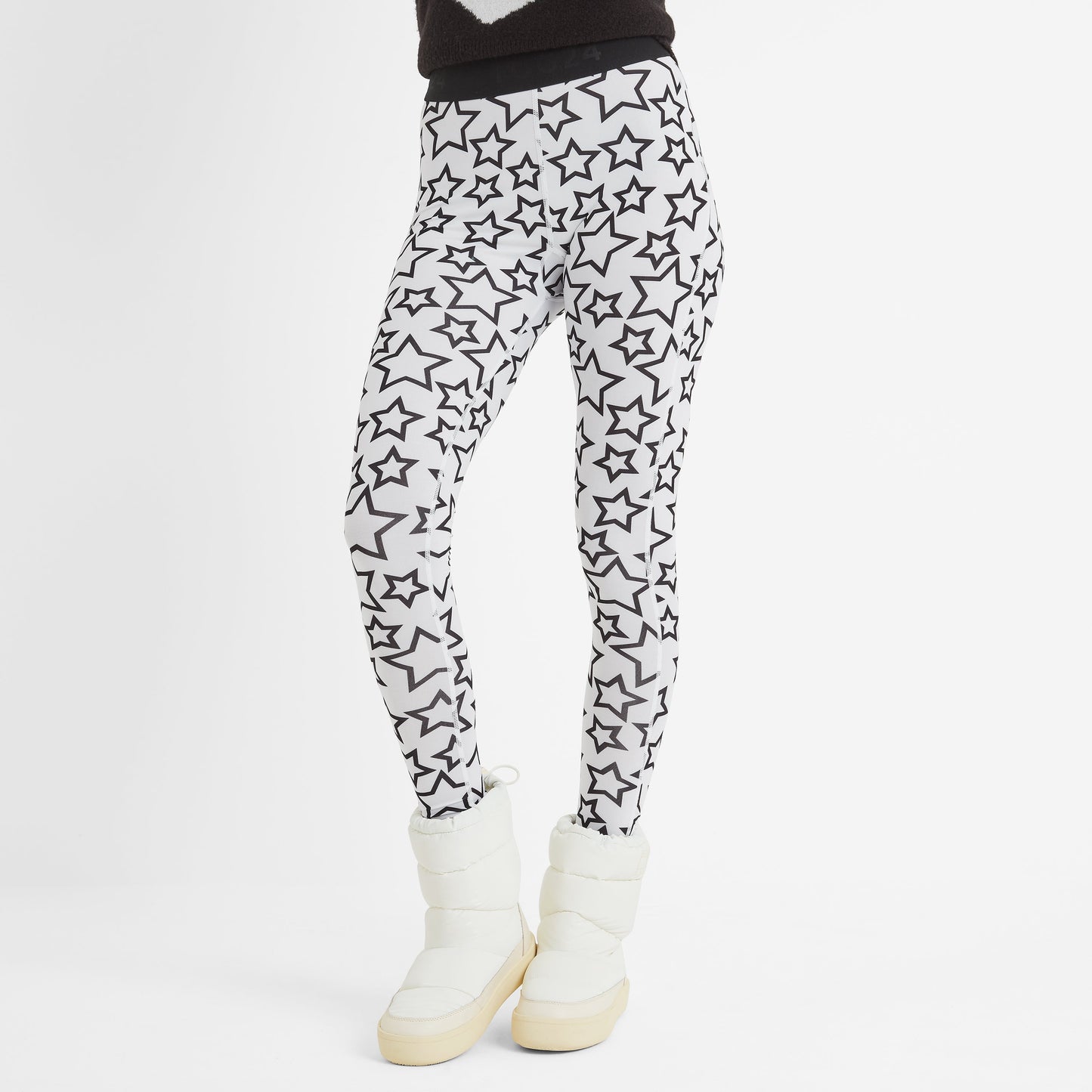 Snowdon Womens Thermal Base Layer Legging - Star Print