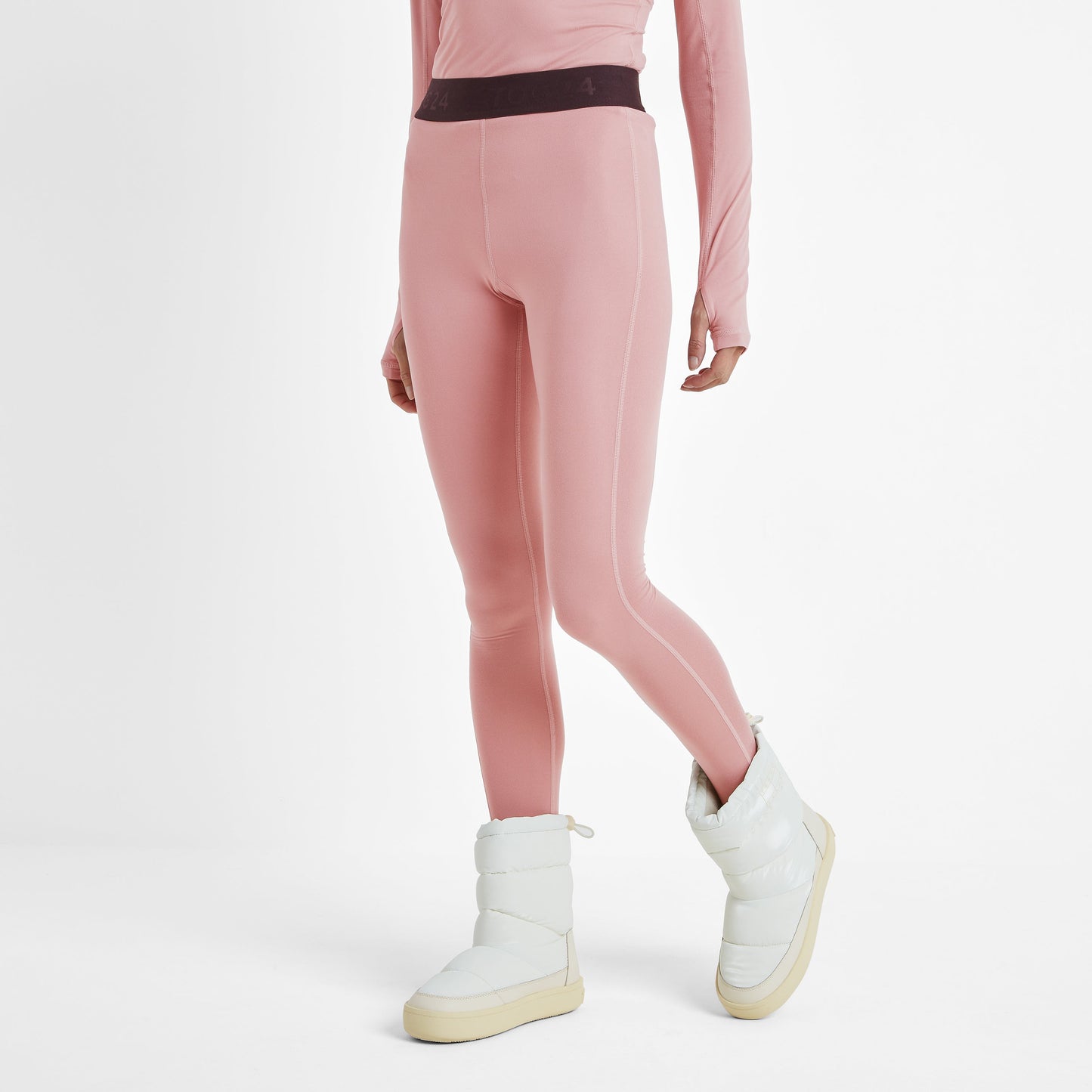 Snowdon Womens Thermal Base Layer Legging - Faded Pink