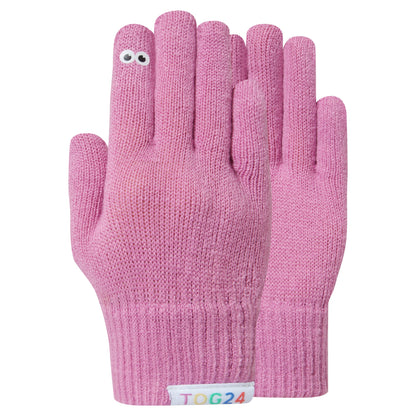 Soay Kids Shaun the Sheep Knit Gloves - Piglet Pink
